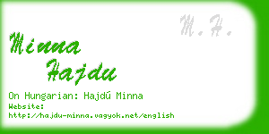 minna hajdu business card
